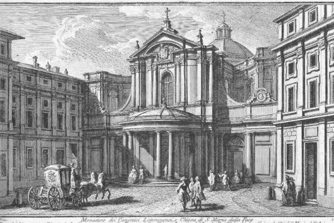 S. maria della pace   plate 121   giuseppe vasi