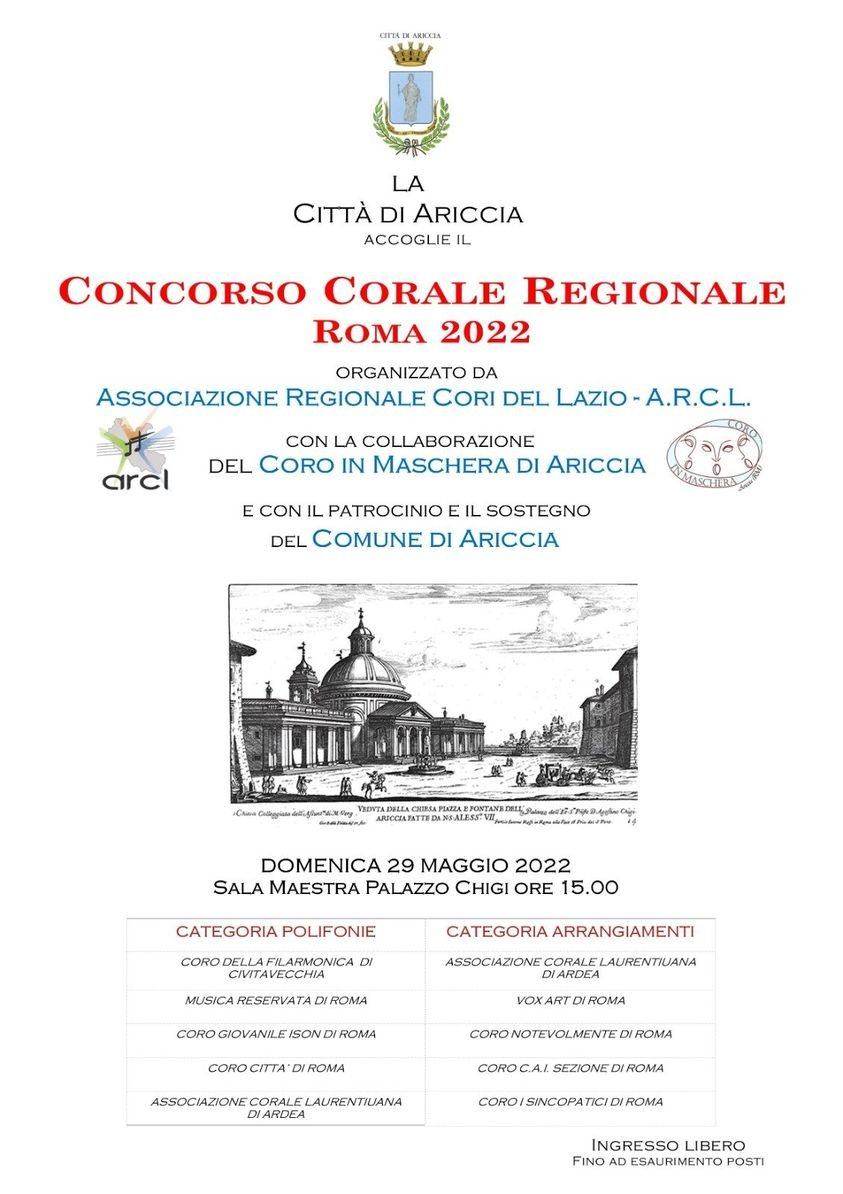 Concorso Corale Regionale 2022