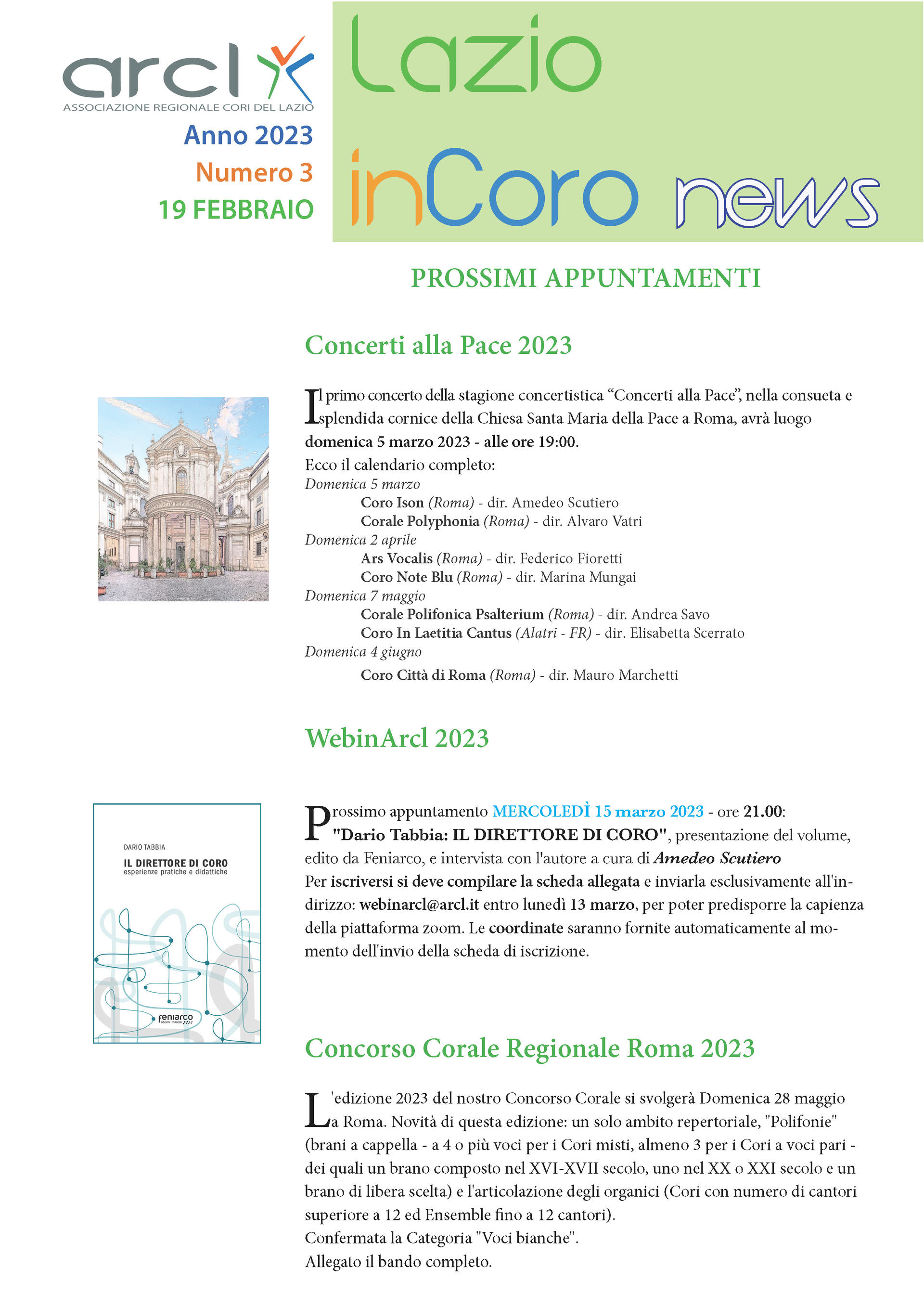 Lazioincoro News 03 -19 feb 2023