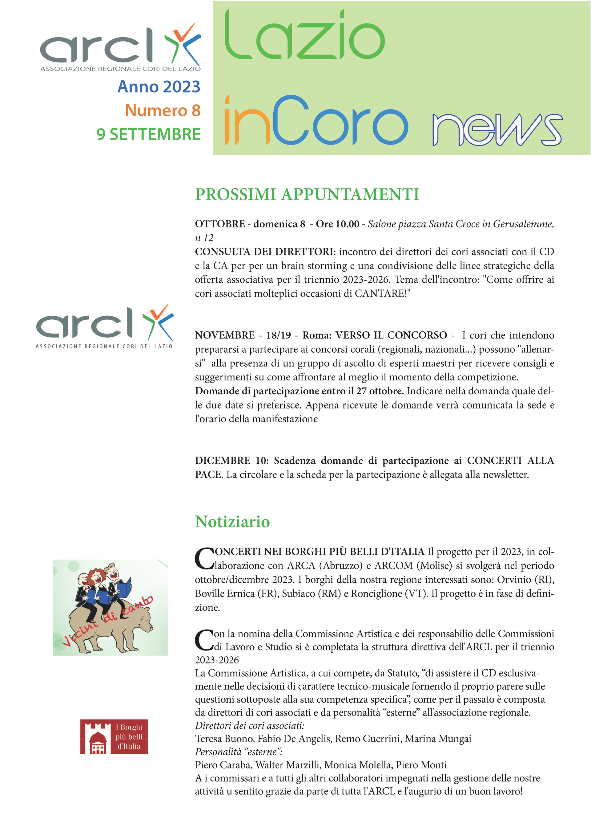 Lazioincoro News 08-9 set 2023