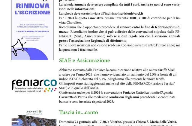 Lazioincoro news 01 8 gen 2024